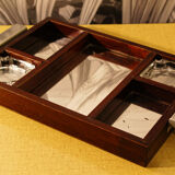 Mahogany smoking kit, 50s