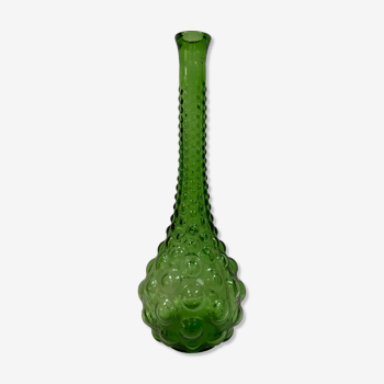 Empoli carafe green relief large bubbles