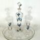 Italian Art Nouveau glass liquor set from 1920s