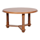 Wooden coffee table in the style of Charles Dudouyt, 1940.