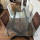 Habitat glass and wood dining table with 4 matching chairs.