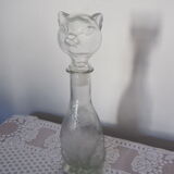 Glass cat shape bottle