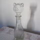 Glass cat shape bottle