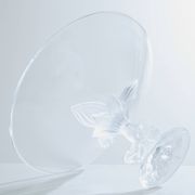 Large Lalique Plumeria crystal bowl circa 1980