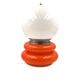 Space Age Orange Murano glass table lamp, AV Mazzega, 1970s