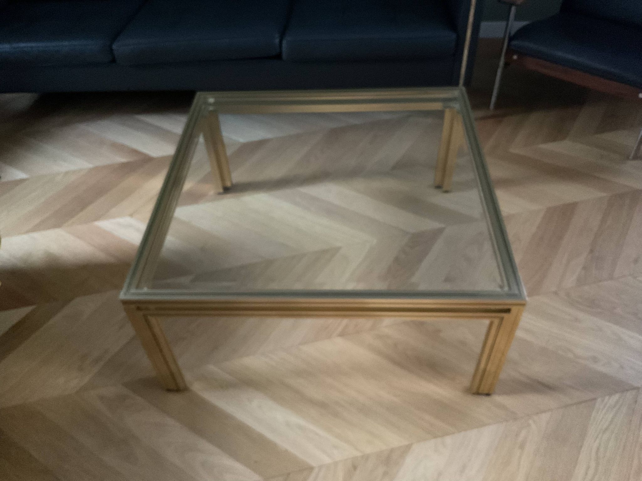 Square coffee table pierre vandel paris