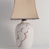 Art Deco White Seashell Motif Table lamp By Anna Lisa Thomson, Upsala Ekeby