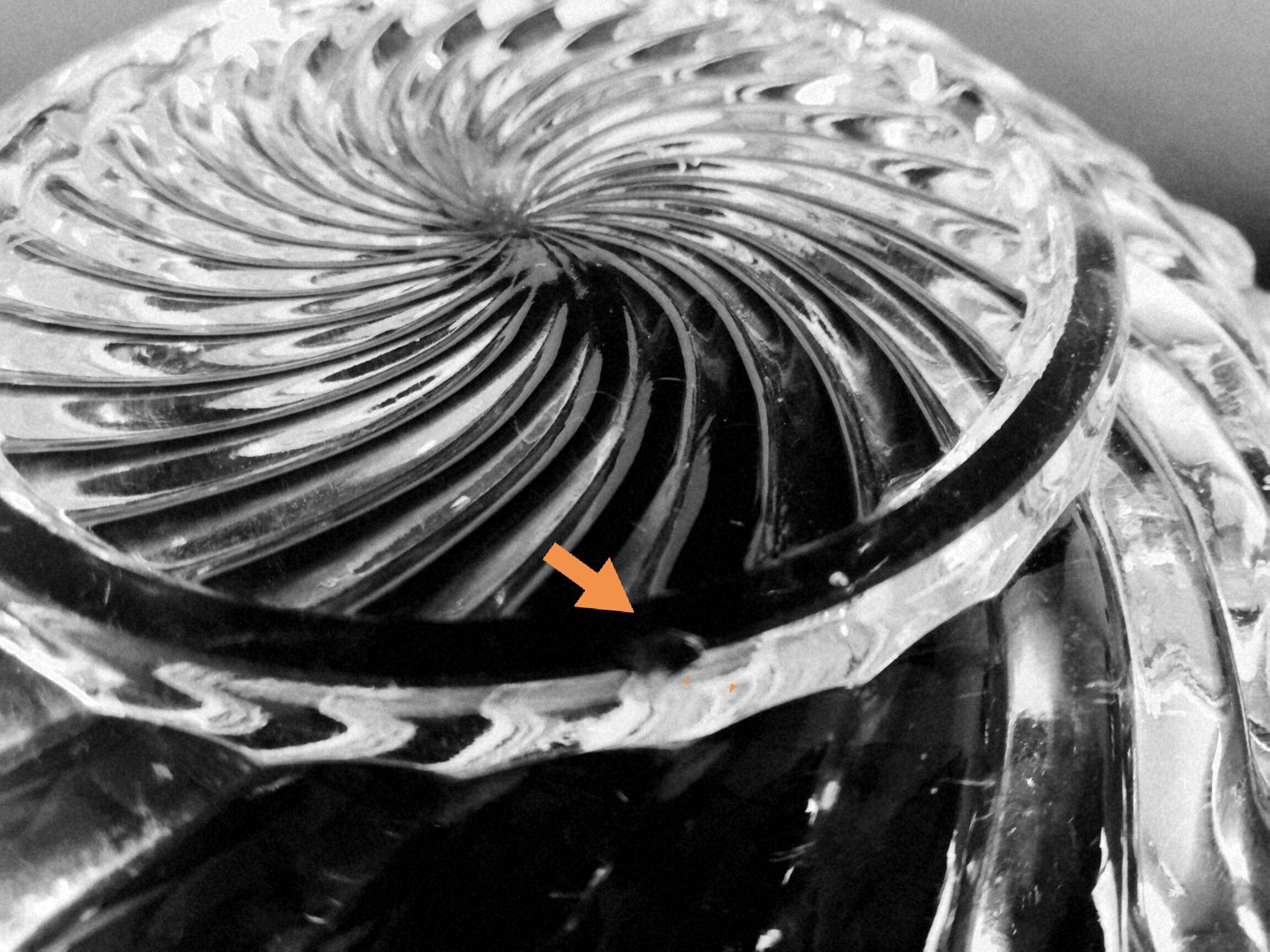 Empty crystal pocket Baccarat