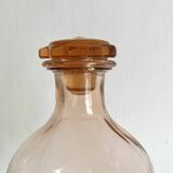 1950s pink glass carafes