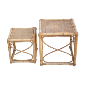 Rattan coffee table, rattan trundle table
