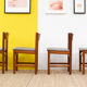 4 chaises scandinaves vintage – 44 cm