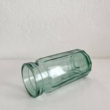 Vintage faceted glass jar vase
