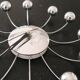 Wall clock spider chrome design karlsson vintage 1970-80