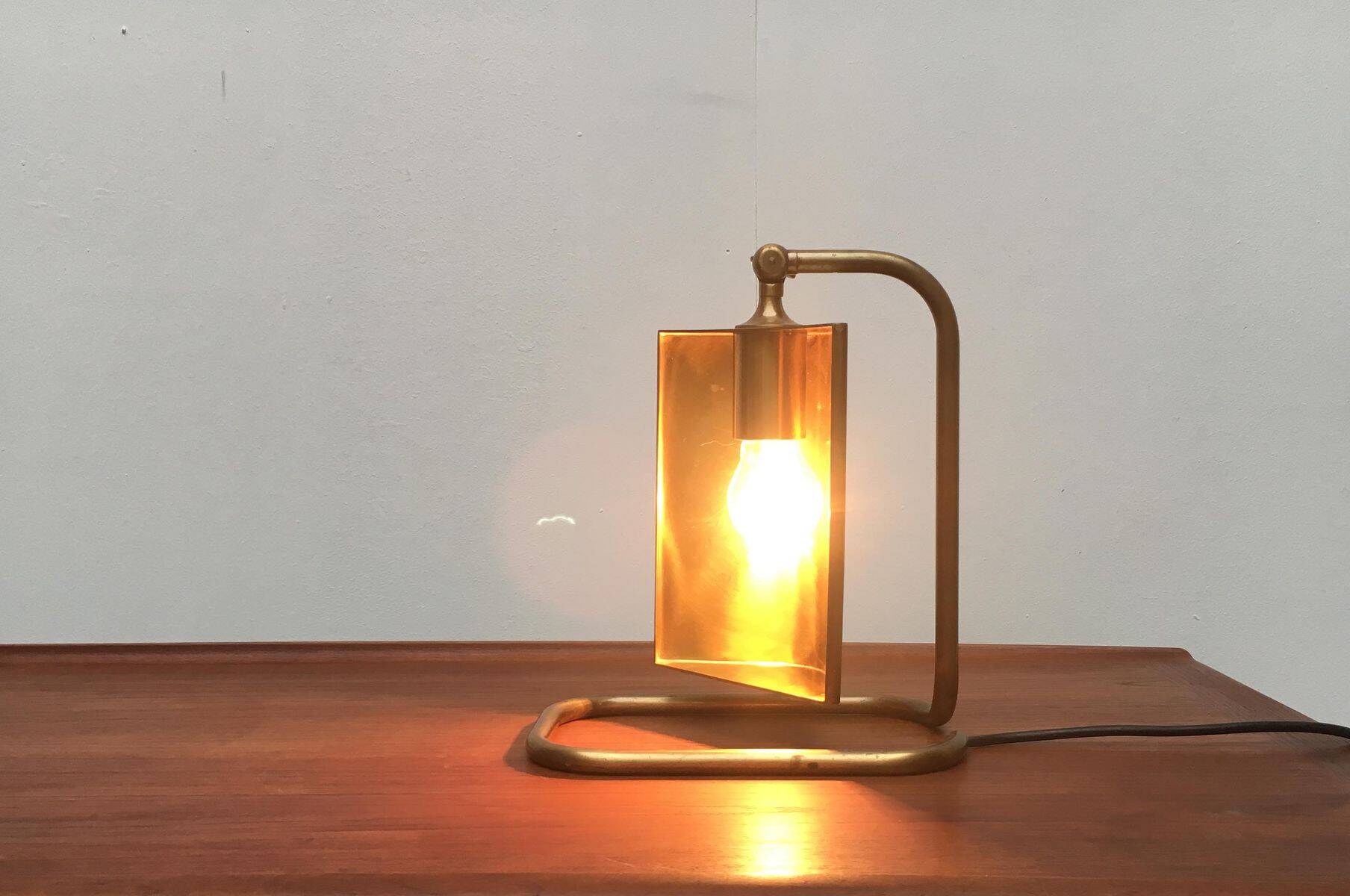 Hollywood Regency table lamp by Florian Schulz, 1970s