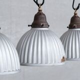 Antique english mercury glass 'helioray' pendants