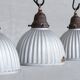Antique english mercury glass 'helioray' pendants
