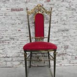 Hollywood Regency style chair, Chiavari