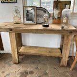 Small old wooden workbench