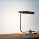 Mid-century minimalist brass table lamp by Rosemarie & Rico Baltensweiler for Baltensweiler.