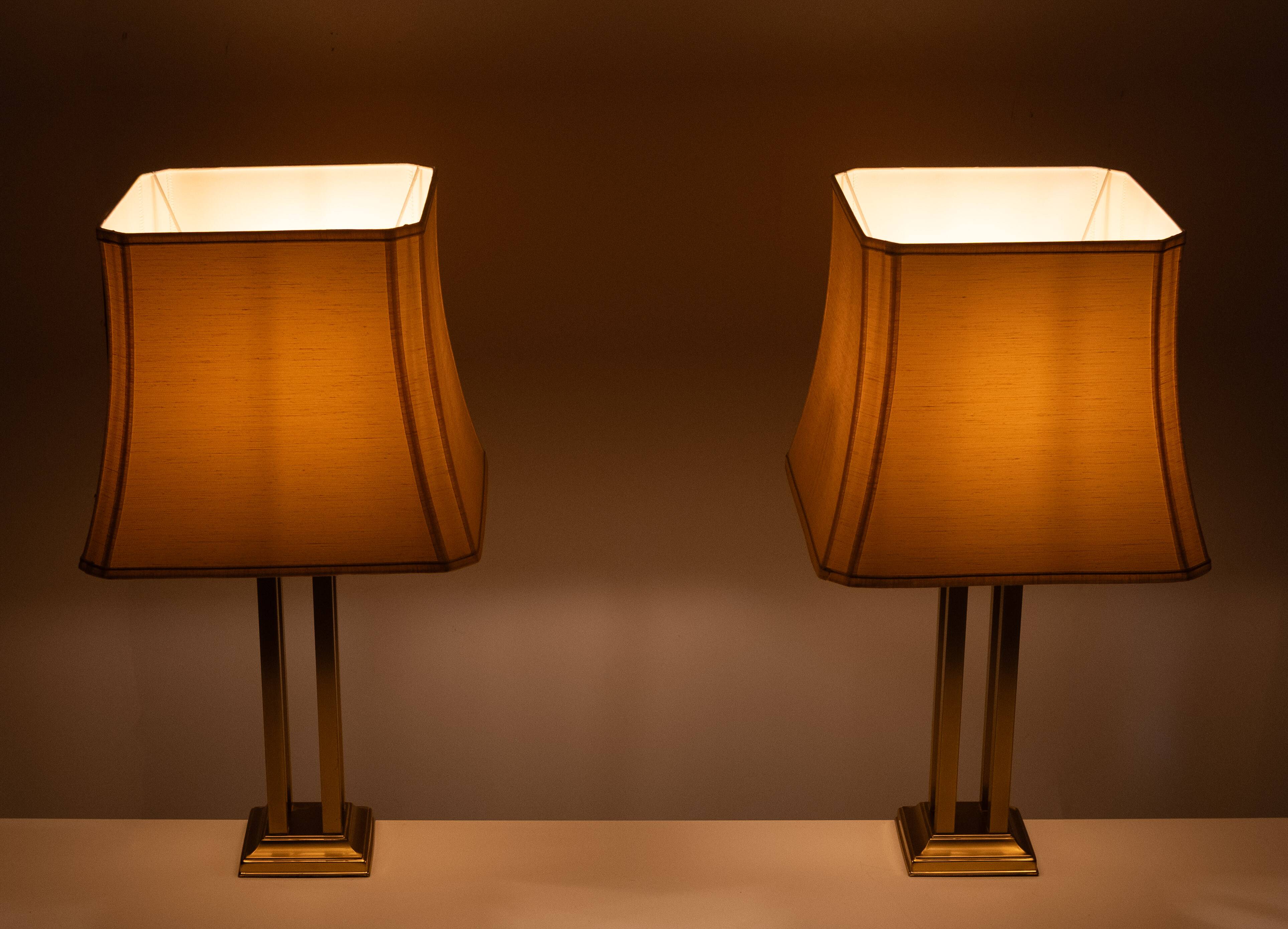 Form Leuchten Hollywood Brass Table lamps 1970s Germany