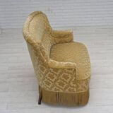 1950s, Danish 2-seater sofa, green/honing furniture velour.