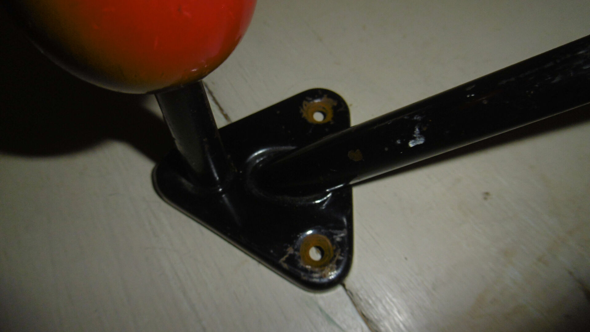 Vintage coat rack - double balls with wooden balls