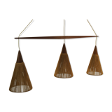 Retro wood suspension and cone/vintage rope