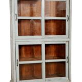 Grey lacquered wooden china buffet