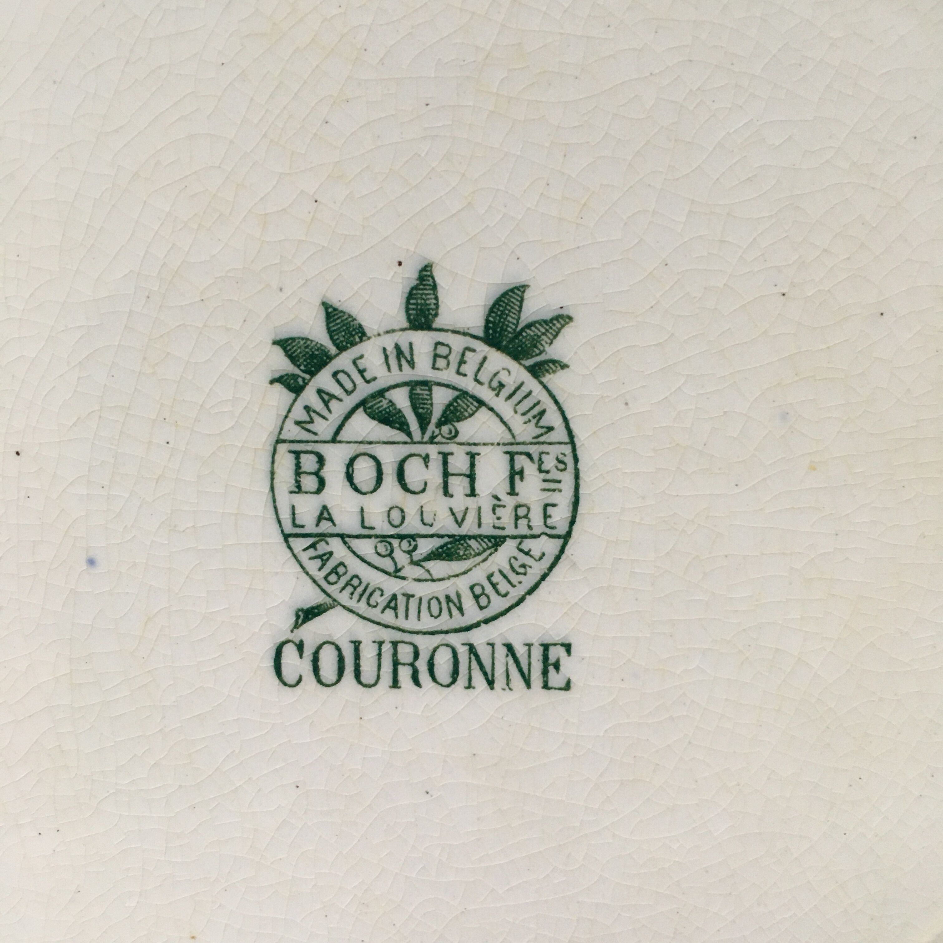 6 Boch Crown Collection plates