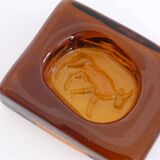 Glass ashtray by Erik Hoglund 1960