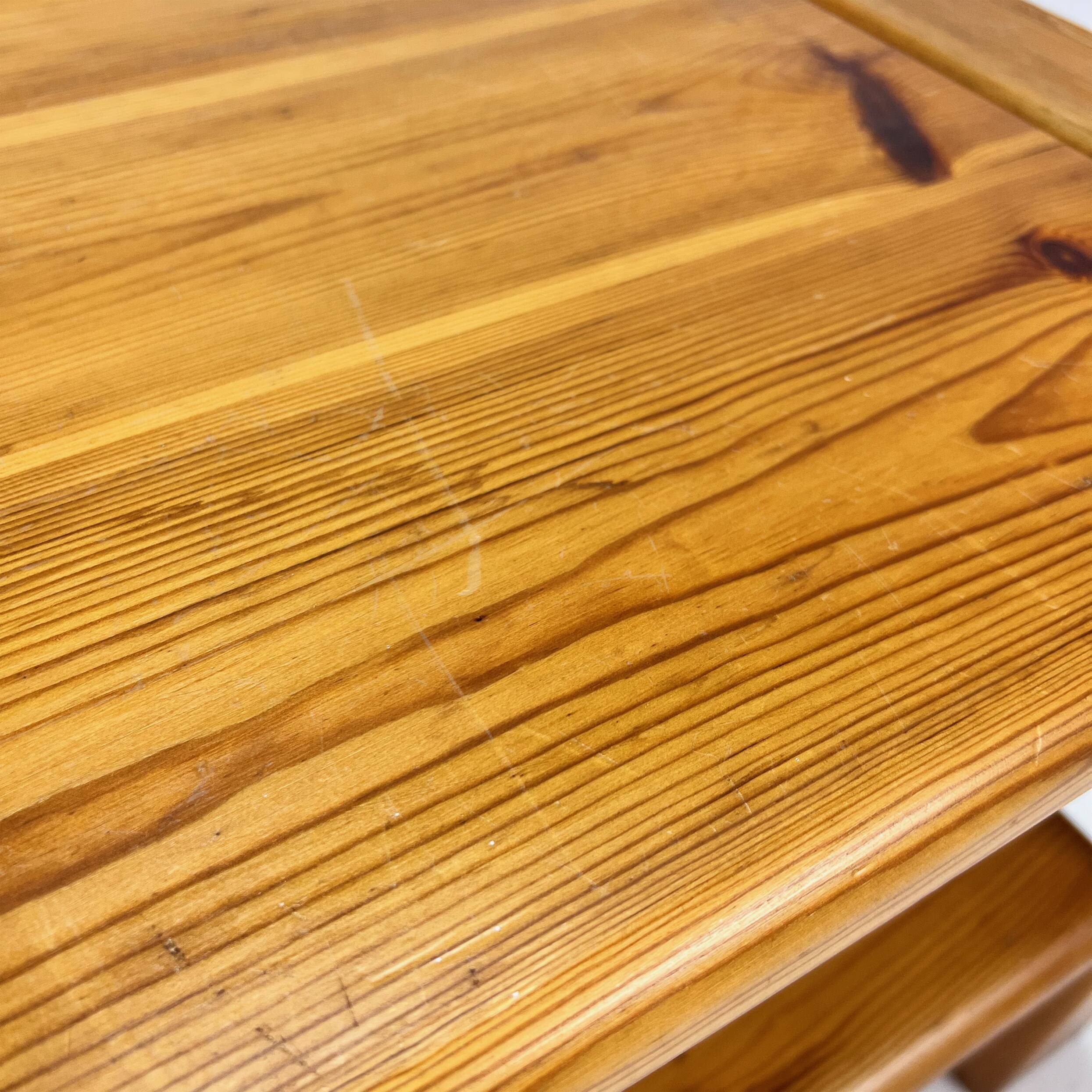 Maison Regain Pine stool or sidetable, 1970