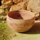 Handwoven basket made from rattan leaves, West Africa, 25x16cm