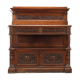 Antique walnut buffet in neo-Renaissance style, 19th century.