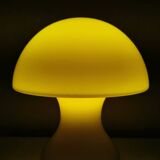 Vintage 80s glass table lamp