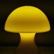Vintage 80s glass table lamp