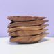 Set of 5 medium wooden serving bowls