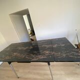 Marbled formica table & 4 chairs