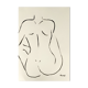 Selene peinture originale acrylique de figure femelle