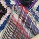 Colorful Boucherouite Moroccan rug - 107 x 244 cm