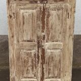 Old wooden wardrobe beige / pale yellow façade