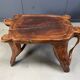 Large olive tree root chair set, 1960s