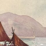 Geo Duchesne (20th century), Framed and signed marine