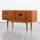 Vintage 60s enfilade. walnut, 141cm