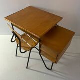 Children's desk from the 50s Jacques Hitier style
