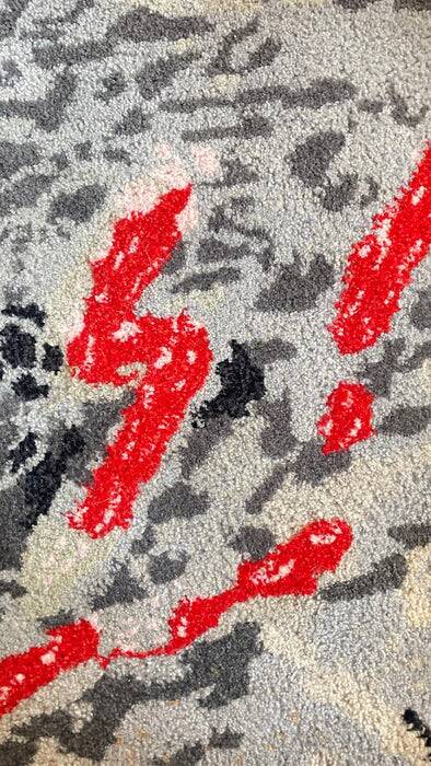 Bernard Quentin The Passage of Time hand-tufted wool art tapestry France 1998