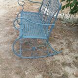 Large wrought iron rocking chair