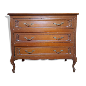 Commode en noyer, stylé - louis xvi