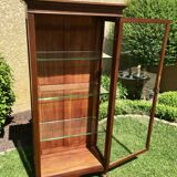 Mahogany showcase Louis XVI style