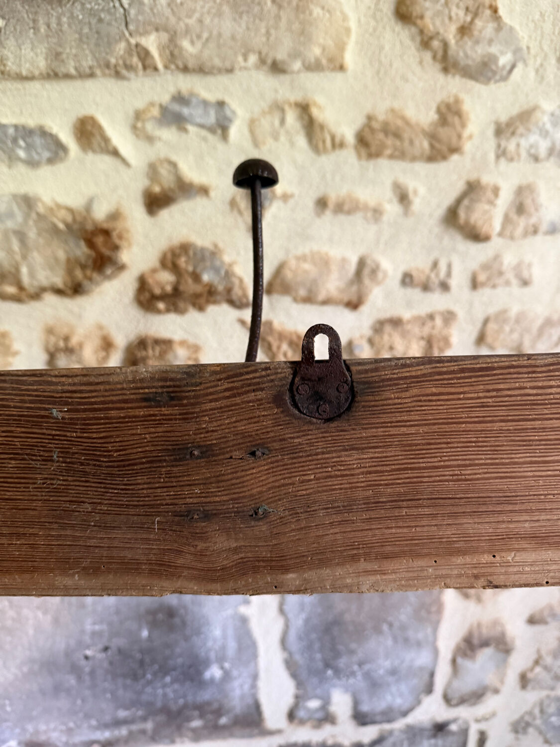 Renovated wooden coat rack