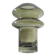 Sculptural vase in olive green glass